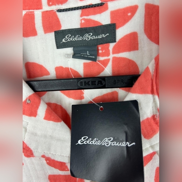 Eddie Bauer Carry On Camp Oversised Men Shirt Button Down Size L - Picture 5 of 9
